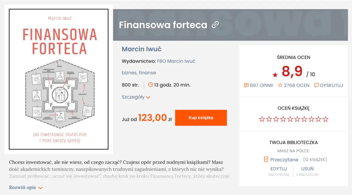 Finansowa Forteca na lubimyczytac.pl